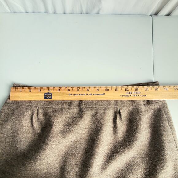 Antonio Melani Tan Tweed Embroidered Pencil Skirt 8 Neutral Lady Corporate - Picture 11 of 15